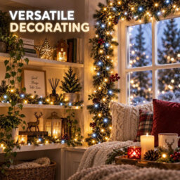 Shatchi 750 Led Warm & Cool White Christmas String Lights, 42.5M, 8 Modes, Timer, Indoor/outdoor, Green Cable - thumbnail 9