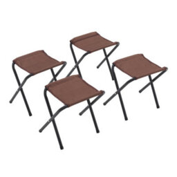 Thehotsale Outdoor Folding Picnic Table With 4 Oxford Mat Stools Umbrella Hole Fold Up Suitcase Table - thumbnail 7