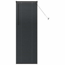 Walplus Window Blind With Curtains Manual Black Aluminium - thumbnail 2