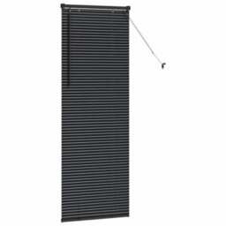 Walplus Window Blind With Curtains Manual Black Aluminium - thumbnail 5