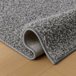 Uetian Silver Soft Shaggy Rug Small 5Cm Thick Pile For Home Kids Room Door Ways Small Silver (60X110) - thumbnail 4