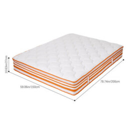 Living And Home King Mattress Foam Pocket Spring Hybrid Mattress W 1500 X D 2000 mm - thumbnail 6