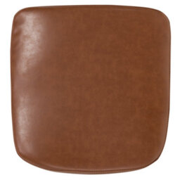 Beliani Dining Chair Yorkville Faux Leather Golden Brown - thumbnail 9
