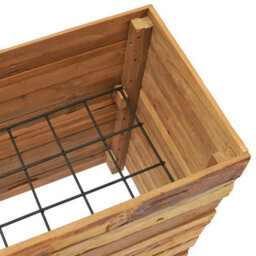 Berkfield Raised Bed 100X40X72 Cm Recycled Teak And Steel - thumbnail 6