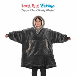 Snug Rug Eskimo - Slate Grey Wearable Blanket Oversized Hoodie Blankets For Adults Hooded - thumbnail 6
