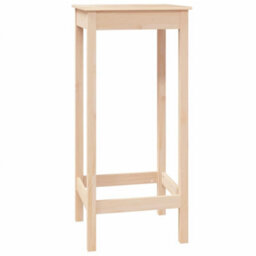 Berkfield Bar Table 50X50X110 Cm Solid Wood Pine - thumbnail 2
