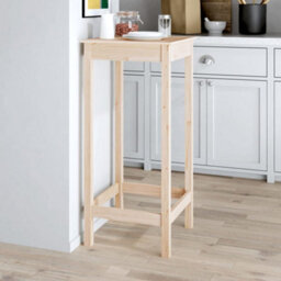 Berkfield Bar Table 50X50X110 Cm Solid Wood Pine - thumbnail 3