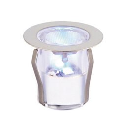 Luminosa Lighting Luminosa Ikon Round Outdoor Integrated Led 30mm Kit Ip67 0.15W Polished Stainless Steel & Clear Pc - thumbnail 3