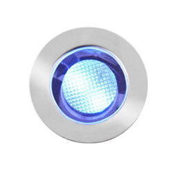 Luminosa Lighting Luminosa Ikon Round Outdoor Integrated Led 30mm Kit Ip67 0.15W Polished Stainless Steel & Clear Pc - thumbnail 2