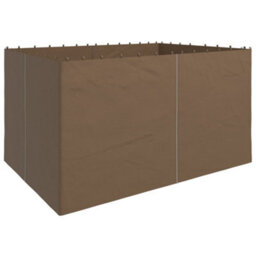 Outsunny 3 X 4(M) Universal Gazebo Replacement Sidewall Set, 4 Panels, Brown - thumbnail 2