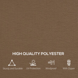 Outsunny 3 X 4(M) Universal Gazebo Replacement Sidewall Set, 4 Panels, Brown - thumbnail 7