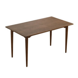 Ashford Mid-Century Modern Walnut Effect 4 Seater Rectangle Wooden Dining Table - 140Cm - thumbnail 1
