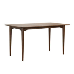 Ashford Mid-Century Modern Walnut Effect 4 Seater Rectangle Wooden Dining Table - 140Cm - thumbnail 2