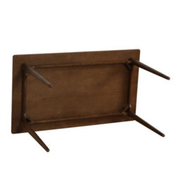 Ashford Mid-Century Modern Walnut Effect 4 Seater Rectangle Wooden Dining Table - 140Cm - thumbnail 6