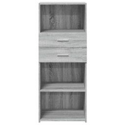 Berkfield Highboard Grey Sonoma 50X42.5X124 Cm Engineered Wood - thumbnail 4