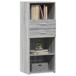 Berkfield Highboard Grey Sonoma 50X42.5X124 Cm Engineered Wood - thumbnail 3