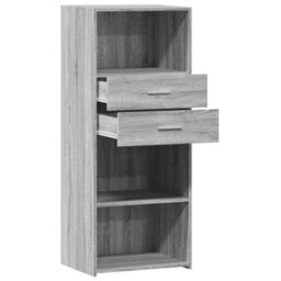 Berkfield Highboard Grey Sonoma 50X42.5X124 Cm Engineered Wood - thumbnail 7