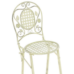 Beliani Set Of 2 Garden Bar Chairs Bivio Folding Metal Light Green - thumbnail 9