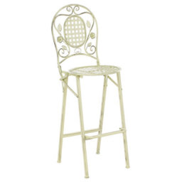 Beliani Set Of 2 Garden Bar Chairs Bivio Folding Metal Light Green - thumbnail 5