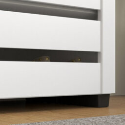 Homcom Shoe Storage Cabinet With Slatted Doors For 15 Pairs Of Shoes White - thumbnail 9