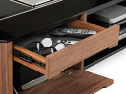 Alphason Finewoods Tv Stand 135 Cm In Walnut With 1 Drawer And 1 Flap - thumbnail 6