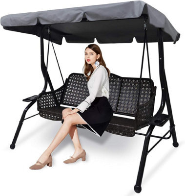 Replacement Canopy For 3-Seater Garden Swing, Universal Outdoor Waterproof Cover - image 1