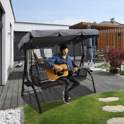 Replacement Canopy For 3-Seater Garden Swing, Universal Outdoor Waterproof Cover - thumbnail 5
