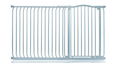 Safetots Extra Tall Curved Top Safety Gate, 171Cm - 180Cm, Matt Grey, Extra Tall 100Cm In Height, Pressure Fit Stair Gate - image 1