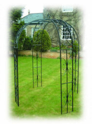 Poppy Forge Buckingham 4 Way Gazebo (Including Ground Spikes) Bare Metal/ready To Rust - Steel - L167.6 X W167.6 X H238.8 Cm - thumbnail 3