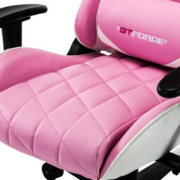 Gtforce Pro Gt Reclining Sports Racing Gaming Office Desk Pc Car Faux Leather Chair (Pink) - thumbnail 3