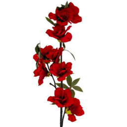 Wyld Haus Set Of 3 Crimson Bloom Large Artificial Flower Sprays 920mm Red - thumbnail 2