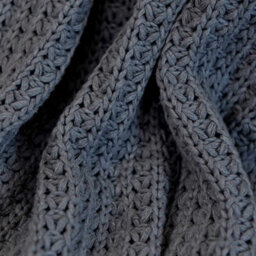 Nielsen Alen Coarse Knitted Large Throw Blanket - Dark Grey - thumbnail 2