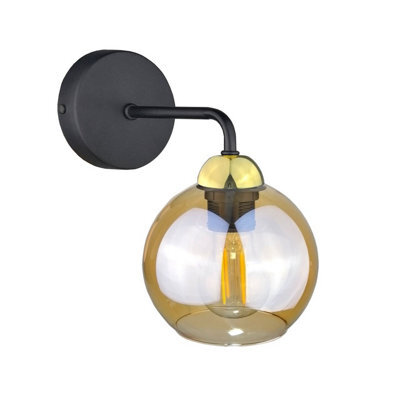 Luminosa Lighting Luminosa Melle Dome Wall Lamp Gold, 23Cm, 1X E27