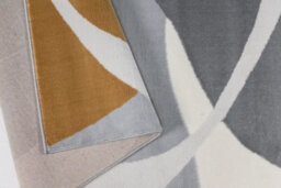 Stratus Interiors Maison Large Living Room Rug 200 X 290 Cm - Grey / Mustard / Cream / Light Grey - Medium - thumbnail 5