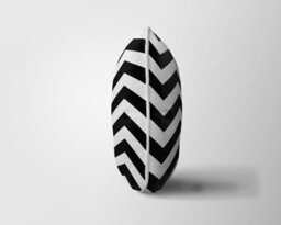 "ARLinens Chevron Cushion Covers 100% Cotton Geometric Desin Zigzag Style Cushion Cases In 18X18"" Pack Of 2" - thumbnail 2