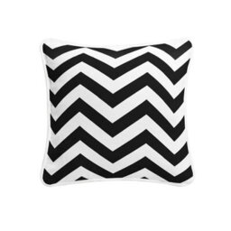 "ARLinens Chevron Cushion Covers 100% Cotton Geometric Desin Zigzag Style Cushion Cases In 18X18"" Pack Of 2"