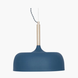 Pacific Lifestyle Anke Matt Indigo Domed Metal Pendant