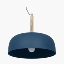 Pacific Lifestyle Anke Matt Indigo Domed Metal Pendant - thumbnail 2