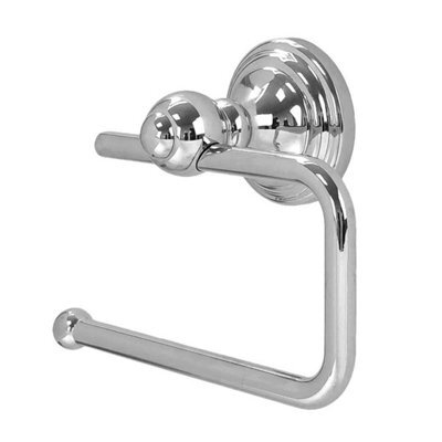 Wall Mounted Chrome Toilet Tissue Roll Holder Bathroom Cloakroom - image 1