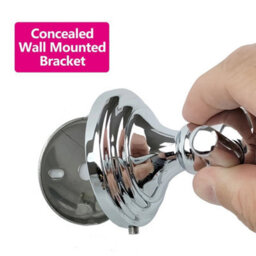 Wall Mounted Chrome Toilet Tissue Roll Holder Bathroom Cloakroom - thumbnail 7