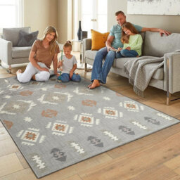 Ameha Geometric Printed Rug Livingroom Kitchen Floor Nova 160 X 230 Cm Carpet Indoor/outdoor Rugs - thumbnail 1