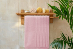 Casabella Bath Sheets 2 Pack Jumbo Bathsheet 90X180 Cm 100% Cotton Towels Quick Dry Super Soft Highly Absorbent Pink - thumbnail 7