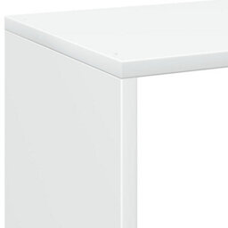 Berkfield Room Divider Bookcase White 69.5X29X137.5 Cm Engineered Wood - thumbnail 9