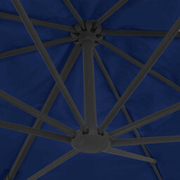 Walplus Cantilever Garden Parasol With Aluminium Pole 4X3 M Azure Blue - thumbnail 6