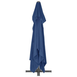 Walplus Cantilever Garden Parasol With Aluminium Pole 4X3 M Azure Blue - thumbnail 5