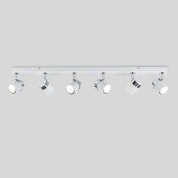 Valuelights Rosie White Ceiling Bar Spotlight And Gu10 Spotlight Led 5W Cool White 6500K Bulbs - thumbnail 4