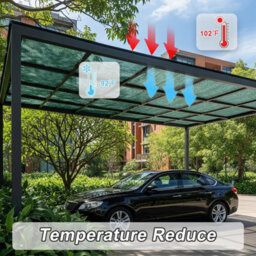 Green 3X5M Rectangular Hdpe Shade Sail Breathable - thumbnail 7