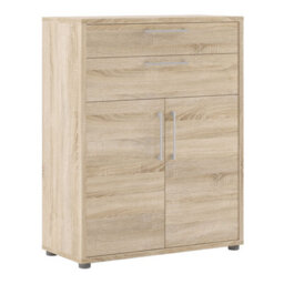 Wyld Haus Dris Natural Oak Effect Bookcase With 1 Shelf And 4 Drawers - thumbnail 3