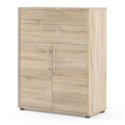 Wyld Haus Dris Natural Oak Effect Bookcase With 1 Shelf And 4 Drawers - thumbnail 5