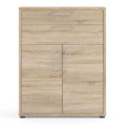 Wyld Haus Dris Natural Oak Effect Bookcase With 1 Shelf And 4 Drawers - thumbnail 4